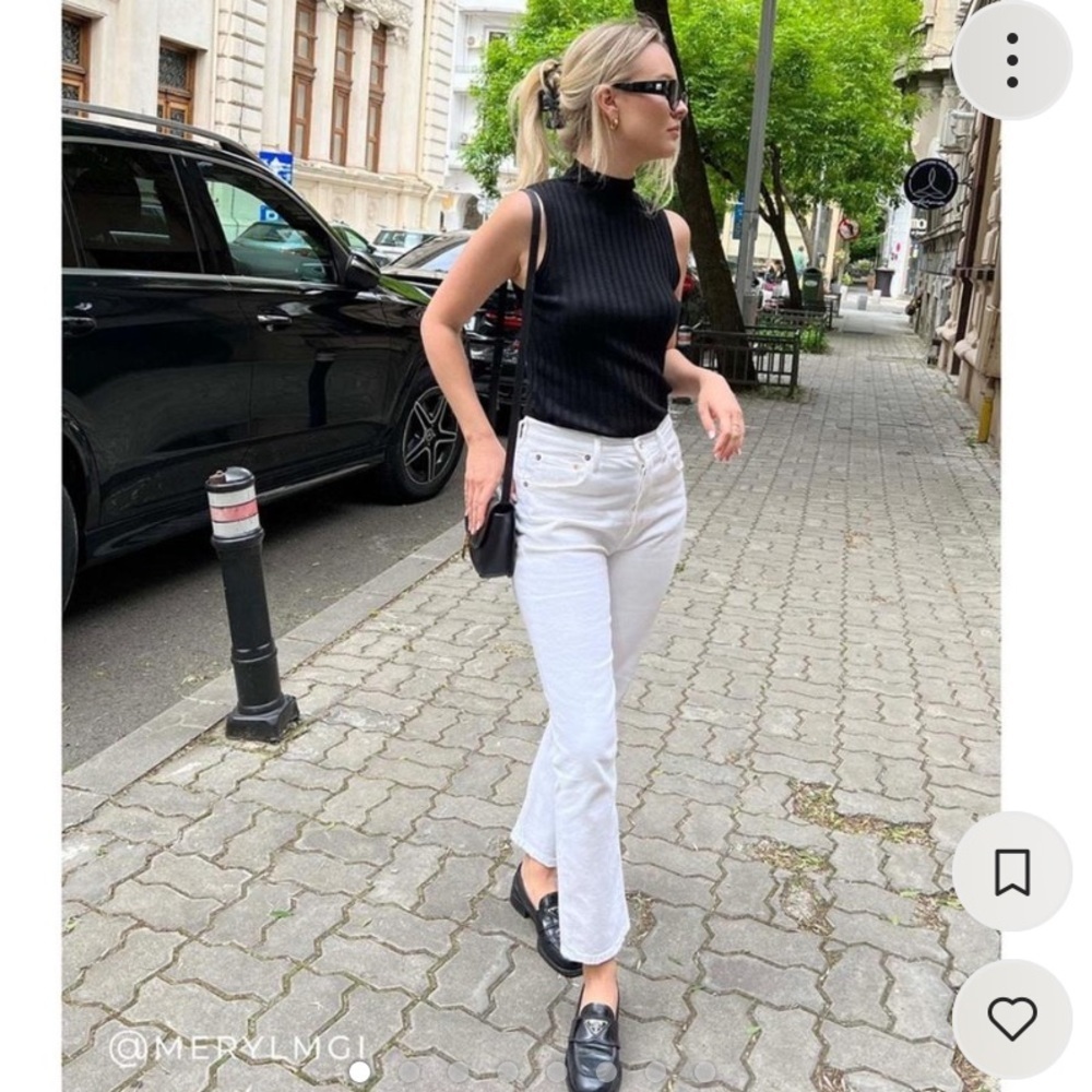 Agolde White Jeans